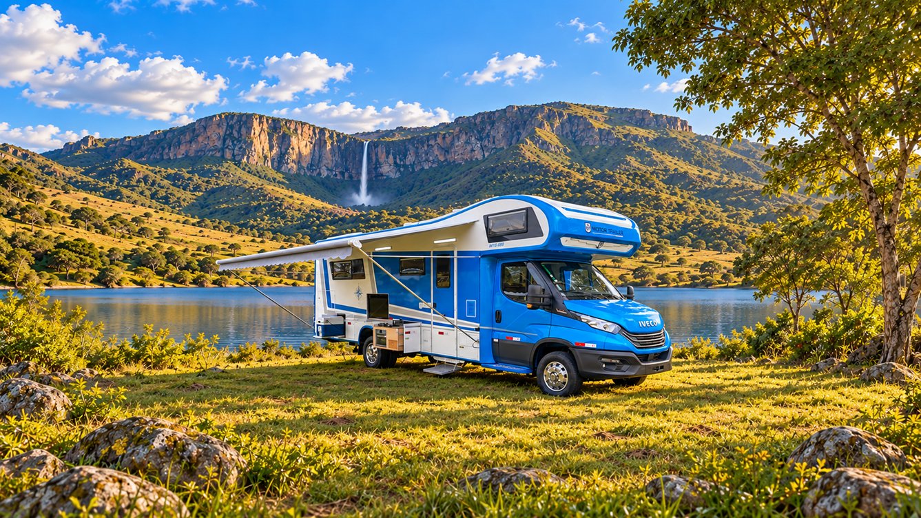 Motorhome Motor Trailer estacionado em Analândia